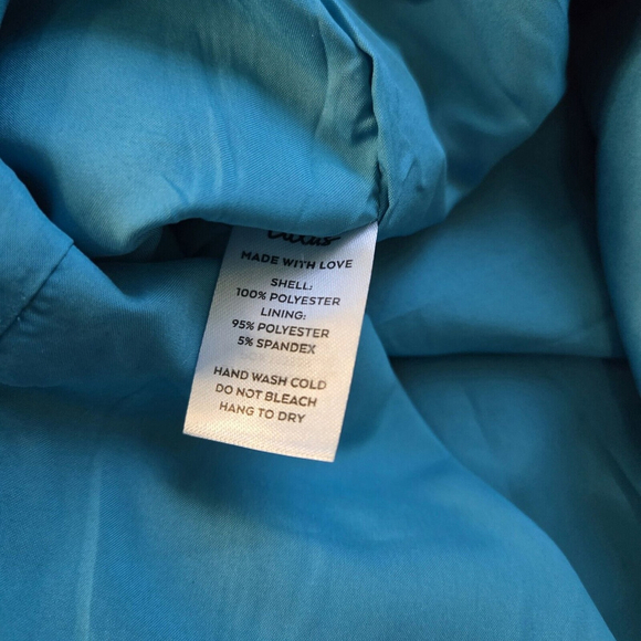 Lulus Iridescent Satin Floral Dress Blue Small Y2K Prom Party Slip Colorful NWT - Picture 6 of 8